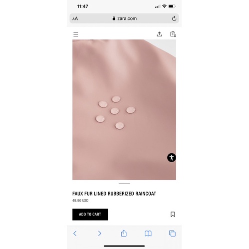 Áo Parka Bé Gái &amp; Bé Trai Lót Lông Da PU ZR