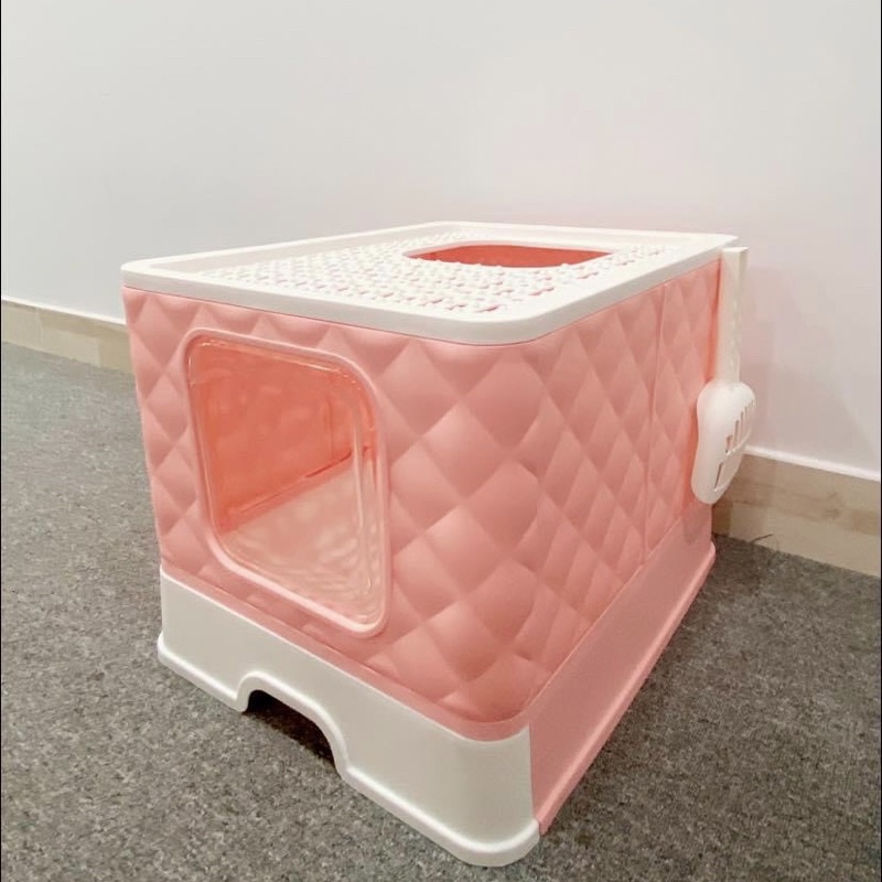 Nhà vệ sinh vuông cho mèo 50.5x40.8x37cm đủ màu