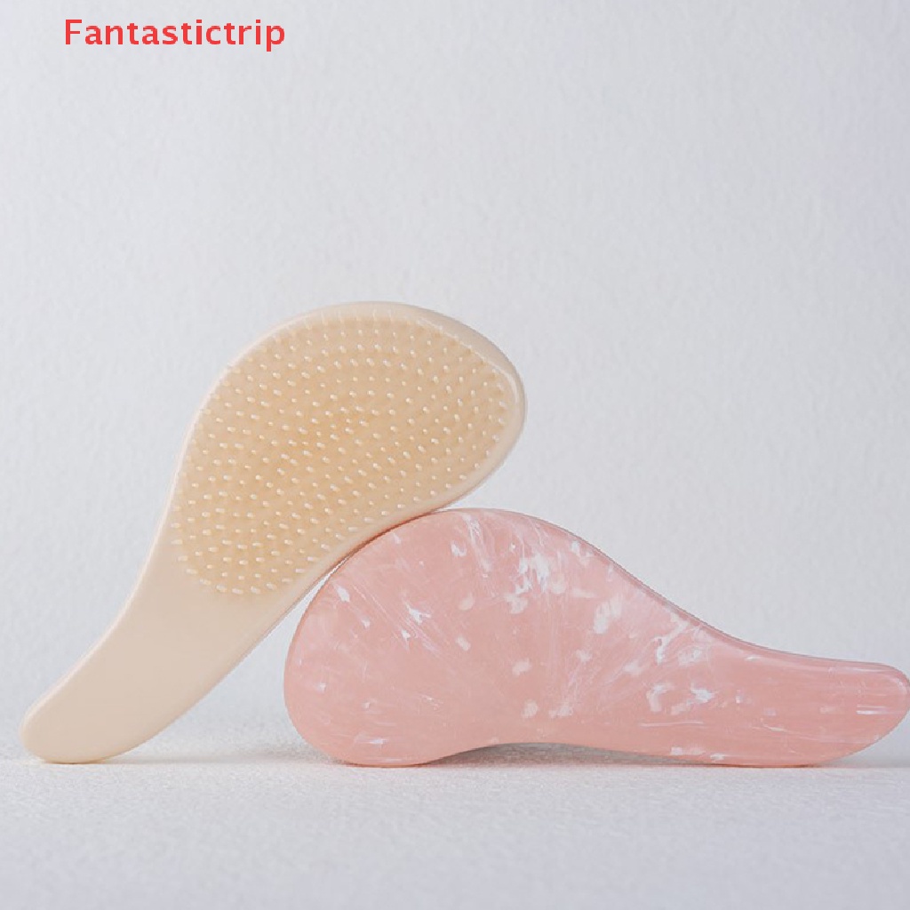 Lược Chải Tóc Mát Xa Da Đầu Chống Tĩnh Điện Họa Tiết Đá Hoa Cương Fantastictrip