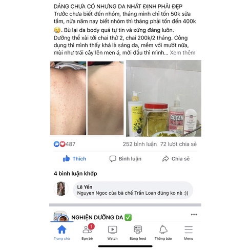 Bột tắm trắng 100% thiên nhiên, 500g-1000g FB Trần Loan | BigBuy360 - bigbuy360.vn