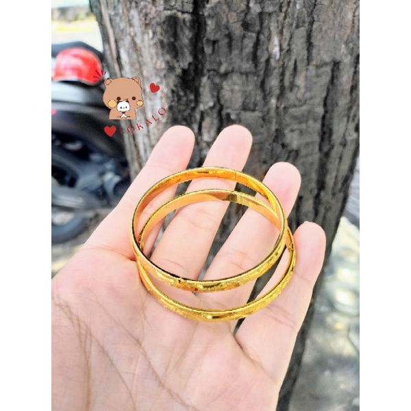 01 Chiếc Vòng Tay Titan Nữ Chạm Khắc Đeo Không Kỵ Nước Mưa - Đeo Sáng Vĩnh Viễn  Lokalo