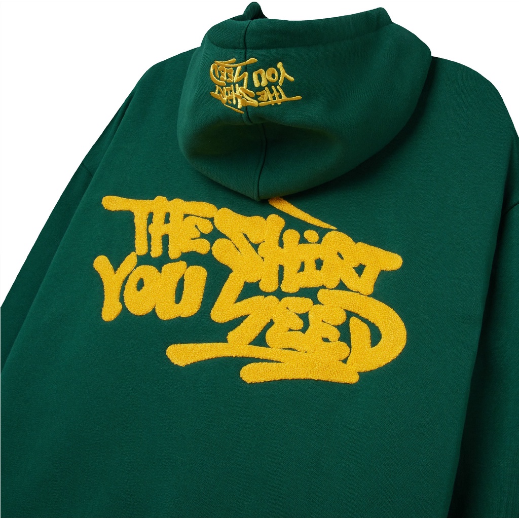 Áo Nỉ Hoodie TSUN Logo - Thêu Xù - [UNISEX] - 2 Màu - Thêu trên Nón, In Dây luồng nón