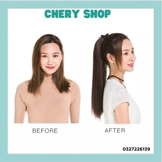 Tóc giả nữ cột ❤️❤️ FREESHIP ❤️❤️ tóc giả cột thẳng dài 60cm