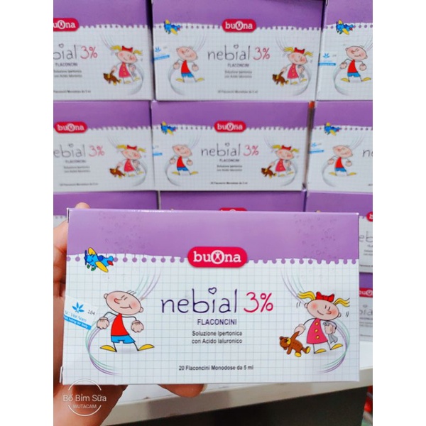 🆘 DUNG DỊCH NHỎ MŨI BUONA NEBIAL 3% FLACONCINI ( Hộp 20 ỐNG ) NHẬP KHẨU CHÍNH HÃNG ITALIA