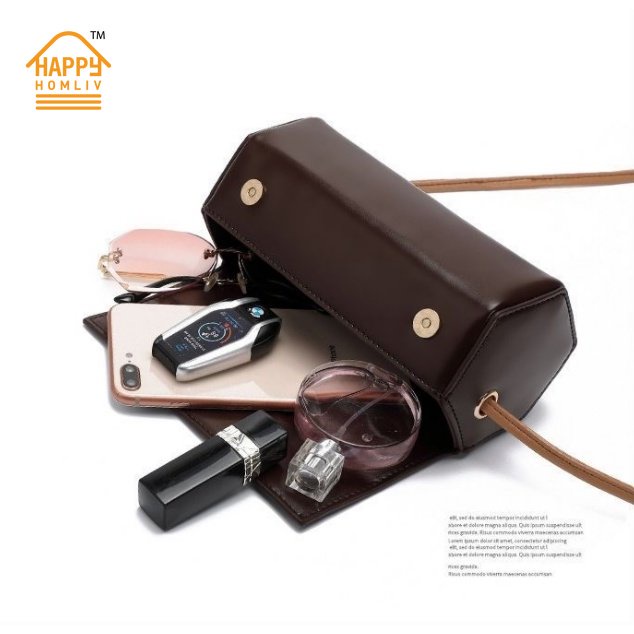 HAPPY HOMLIV Túi Đeo Vai Cỡ Nhỏ Thiết Kế Đơn Giản Thời Trang Cho Nữ