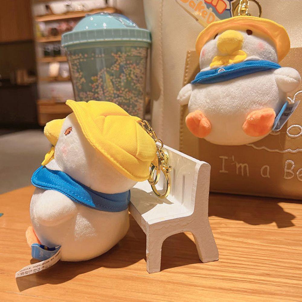 Móc Khóa Hình Vịt Nhồi Bông Dễ Thương