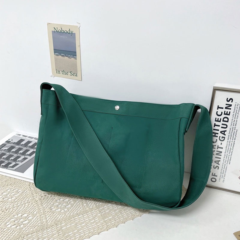 Túi đeo vai YADOU bằng vải canvas phong cách Nhật Bản thời trang cho nam nữ