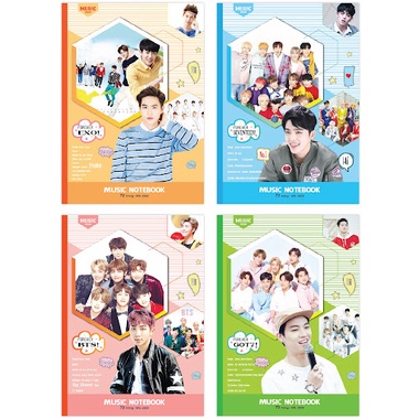 Vở viết A4 KPOP kẻ ngang học sinh 80tr,120tr BTS, Blackpink, nhóm thần tượng hàn quốc