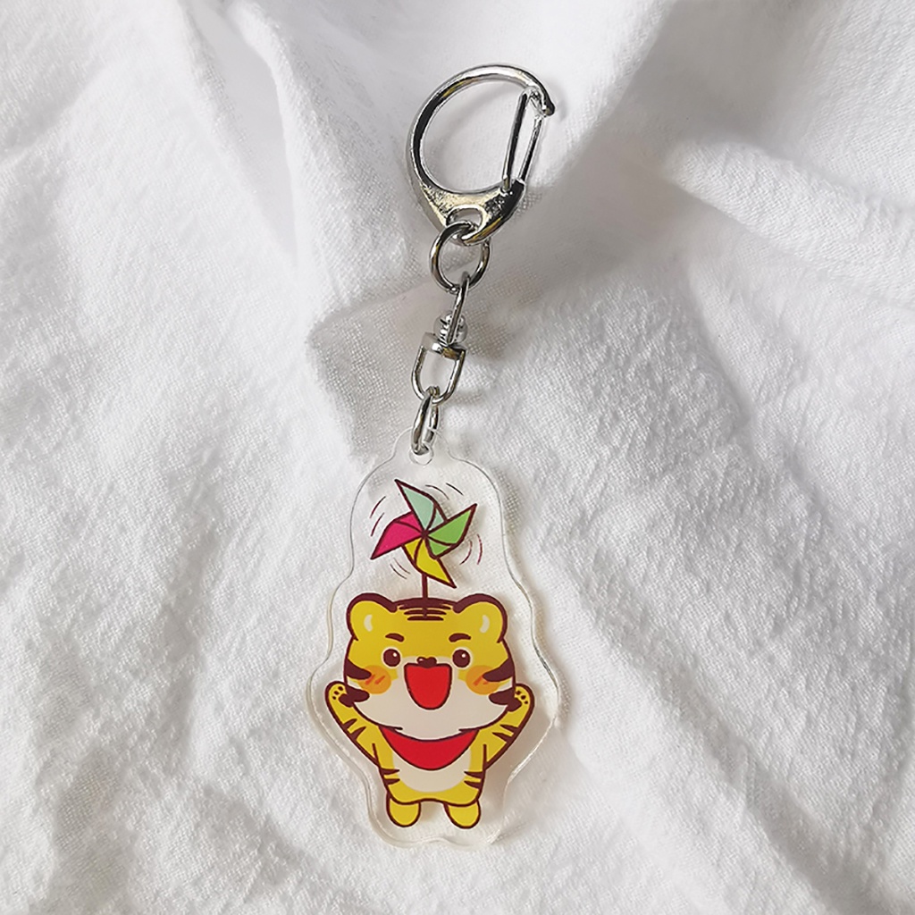 Móc khóa hổ vằn chong chóng cho bạn bè, người yêu