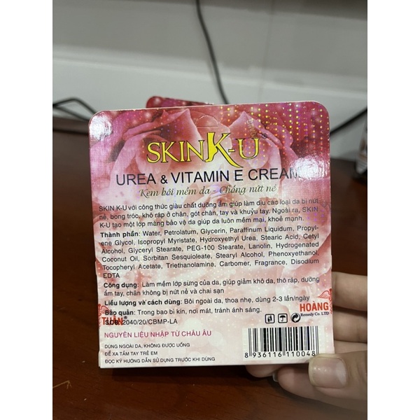 Kem bôi mềm da nứt nẻ tay chân Skin-U