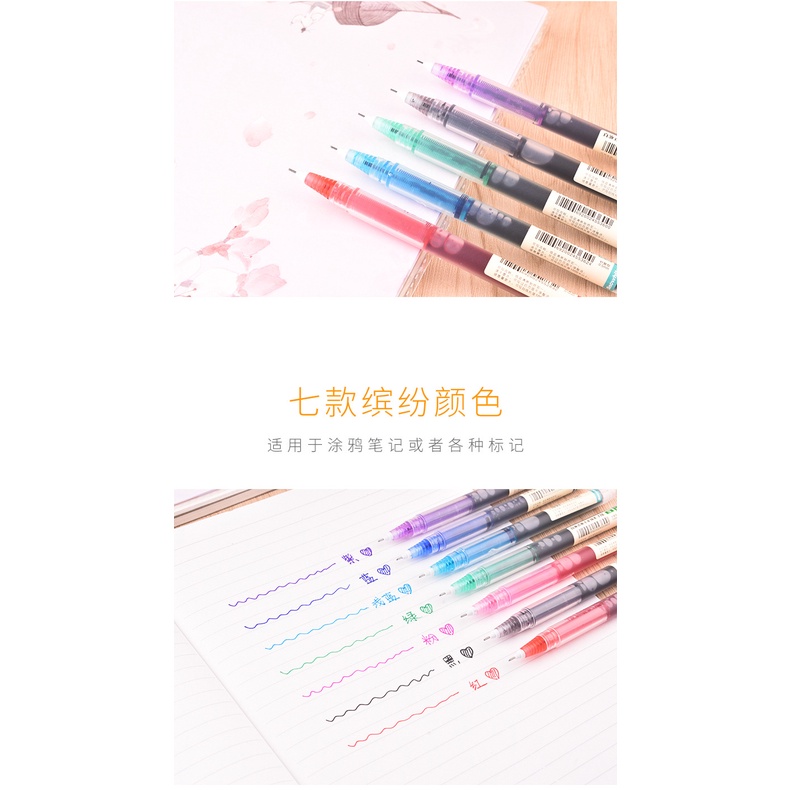 Bút Bi Dạng Lỏng Nhanh Khô T16 Màu Sắc Xinh Xắn bút gel nhiều màu Ruột bút gel bút nhiều màu Bút mực bút bi nước cute bút cute giá rẻ