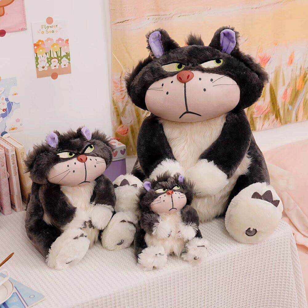 Gấu Nhồi Bông Hình Mèo Lucifer Hoạt Hình Nhật Bản Đáng Yêu,Búp bê mèo Lucifer hài hước dễ thương