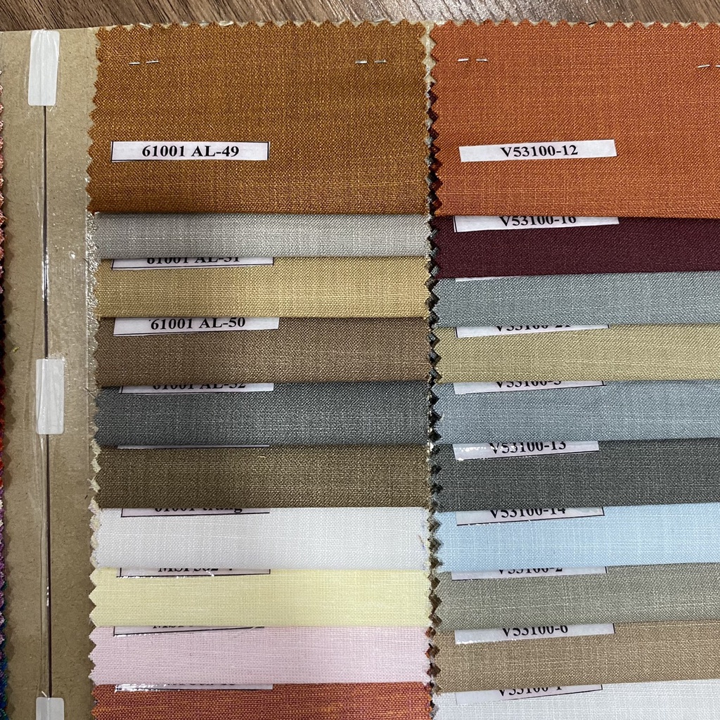 Vải linen Cotton không nhăn may áo sơ mi VA11