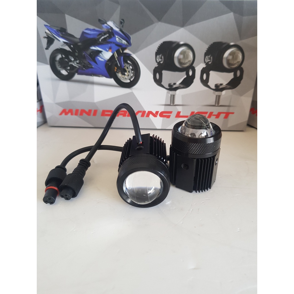 Bi Led mini trợ sáng. lắp oto xe máy. pha trắng cos vàng