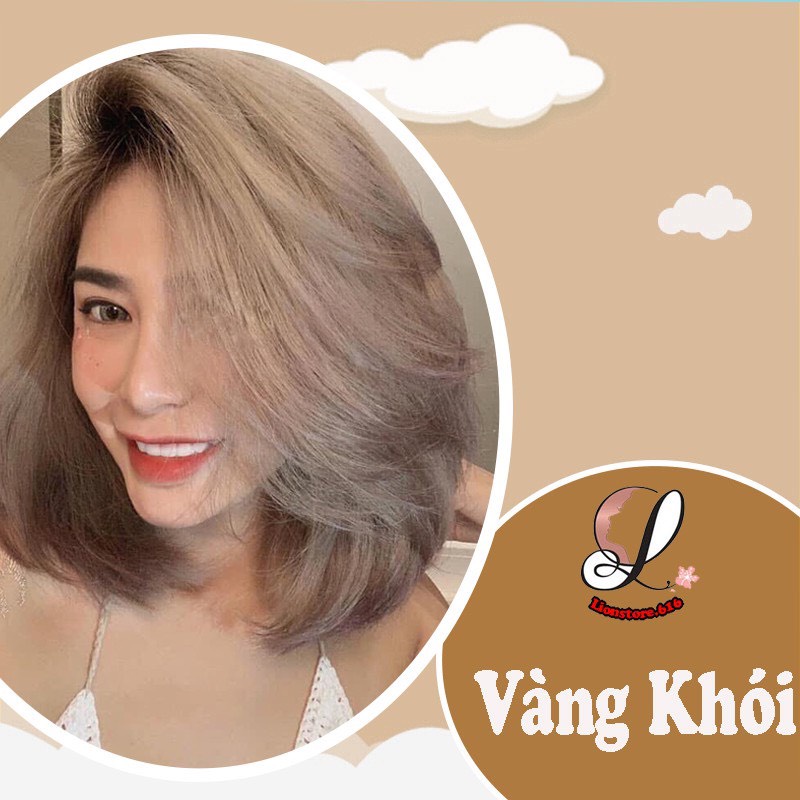 Màu tóc nhuộm Vàng Khói ( 1 bộ nhuộm bao gồm oxy)