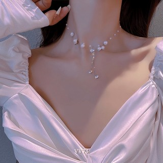 VÒNG CỔ CHOKER HẠT NGỌC (ĐEN,TRẮNG)