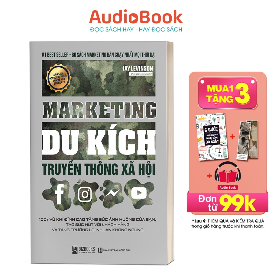 BIZBOOKS - Sách Marketing du kích truyền thông xã hội: 100+ VŨ KHÍ ĐỈNH CAO