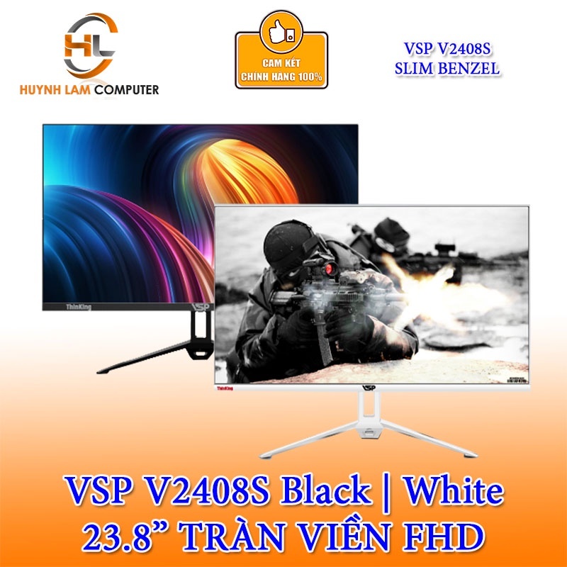 Màn hình VSP V2408S 24inch (23.8″ VA FHD 75Hz, HDMI+VGA) Chính hãng phân phối