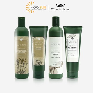 Cặp dầu gội gừng hà thủ ô 400ml + dầu xả gừng hà thủ ô 250ml kích mọc tóc Weilaiya