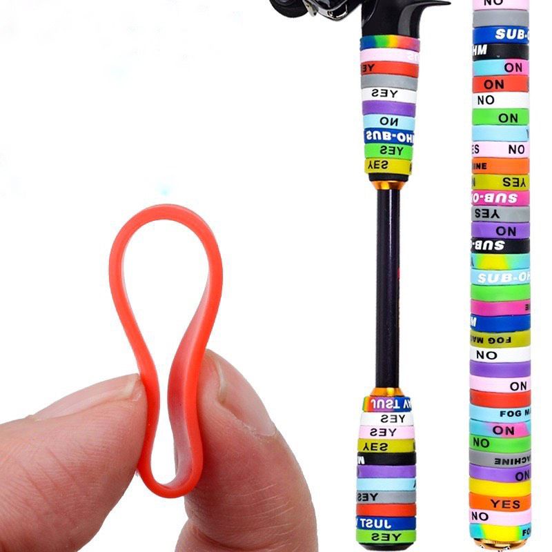 Quấn cán cần câu, vợt cầu lông Silicon. Combo 10 cái, 20 cái