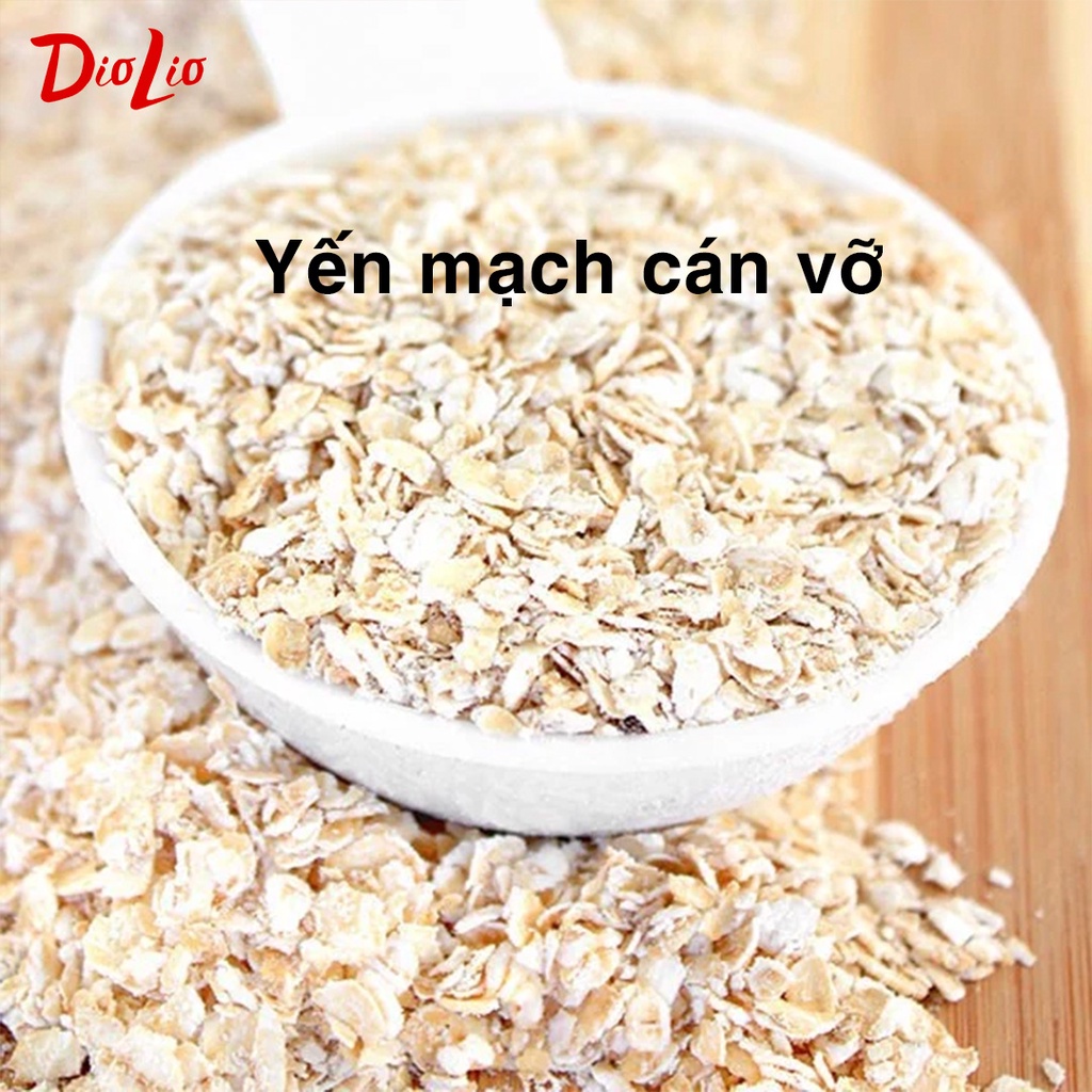 Yến mạch giảm cân cán vỡ cán dẹt DIOLIO gói 500gr, ngũ cốc giảm cân cho người ăn healthy, kiêng, tập gym