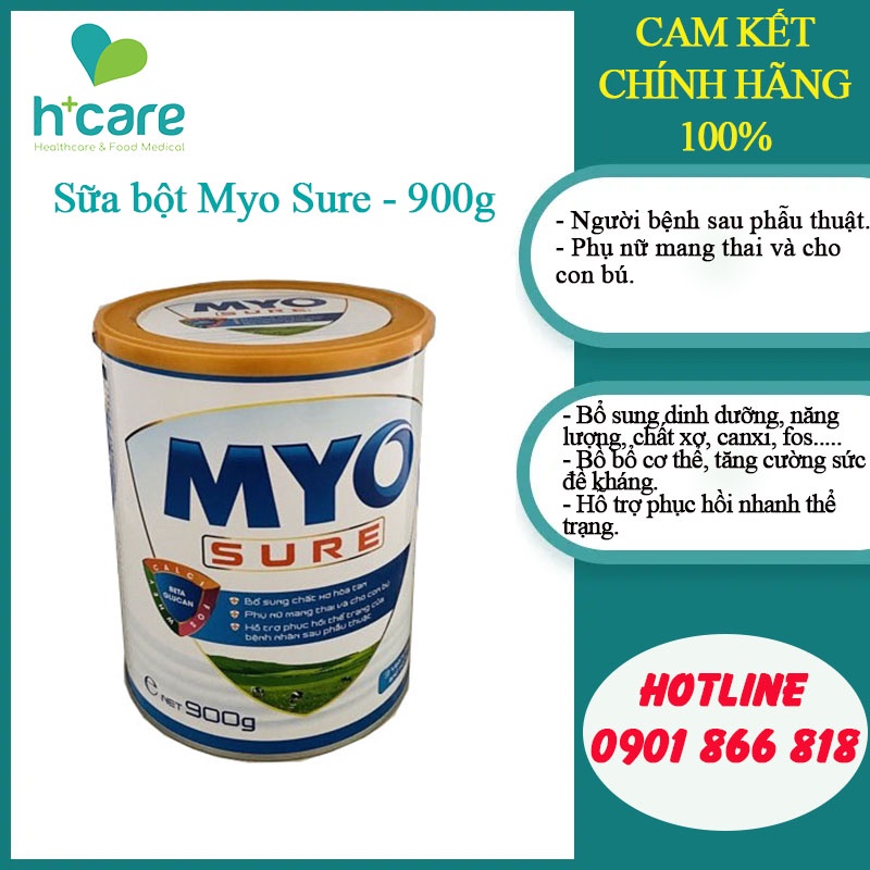 Sữa bột MYO SURE Hộp 900g - dành cho người phẫu thuật, người ốm cần hồi phục sức khỏe