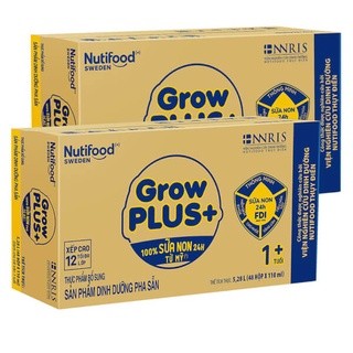 Thùng sữa nutifood growplus+ sữa non 180ml - 12 lốc