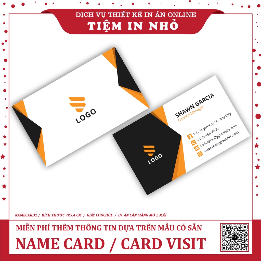 Combo 5 hộp card visit / 1 mẫu