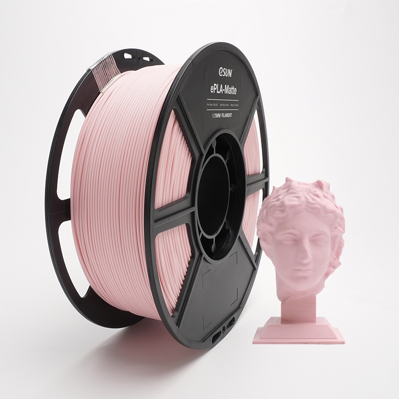 Peach Pink eSUN ePLA-Matte 1.75mm Máy in 3D Chất liệu in dây tóc Độ chính xác kích thước + / - 0,03 