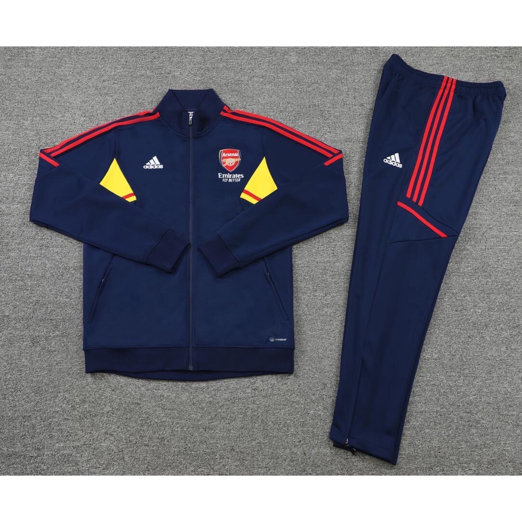 Bộ quần áo bóng đá dài tay nỉ mùa đông ARS Arsenal - bộ áo quần thể thao chất vải nỉ cao cấp - aobongda999.vn