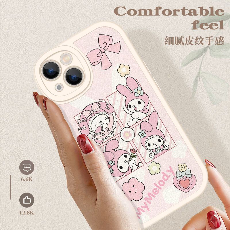 Ốp Điện Thoại Silicon Mềm Chống Sốc Hình kuromi Melody HELLO KITTY Cho IPhone 14 12 PRO 12 mini 11 13 PRO Max Xs Max XR 6 7 8 Plus