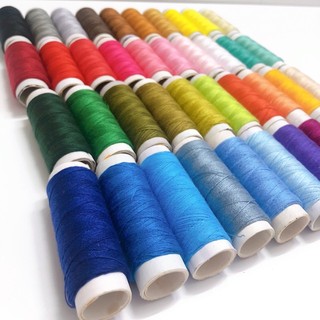 Chỉ jean, cuộn chỉ may tay, thêu, chỉ đỏ may vải nỉ cứng, chỉ màu, phụ kiện may mặc, quần áo, handmade