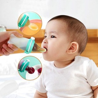 Bình thìa ăn dặm silicon đa năng 3 trong 1 Hobi Kids Shop