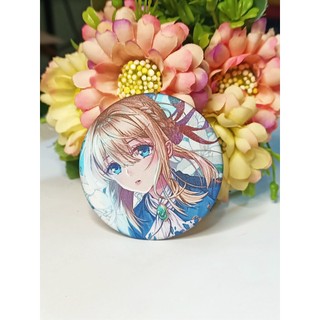 Huy Hiệu mặt nhám lấp lánh Violet Evergarden