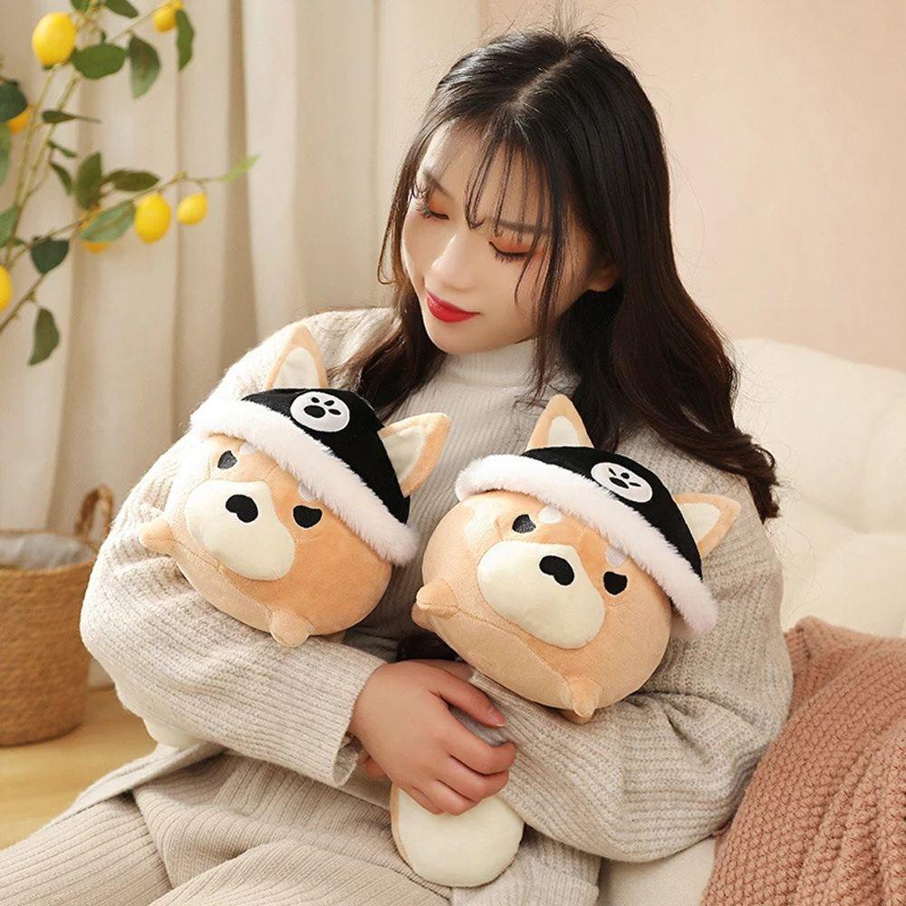 REBUY1 Thú Nhồi Bông Hình Chú Chó Shiba Inu Dễ Thương