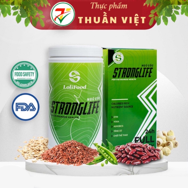 Ngũ Cốc Stronglife Lolifood - Giúp Tăng Cơ (Hộp 650gr)