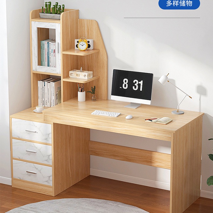 Bàn làm việc 1m2 kèm Giá tủ để đồ tiện lợi hiện đại Gỗ MDF cao cấp - Bàn học Làm Việc đa năng bền đẹp BGA014