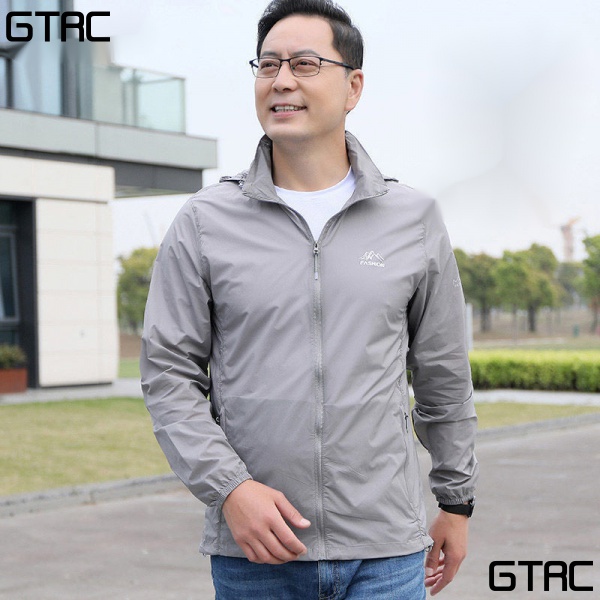 Áo Khoác Chống Nắng Chống Tia Cực Tím Bằng Lụa Lạnh Siêu Mỏng Phù Hợp Với Mùa Hè Cho Nam Trung Niên