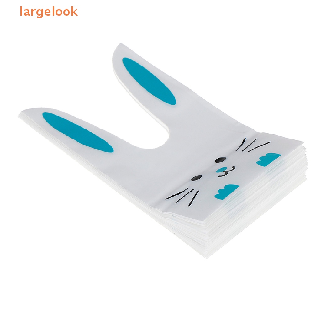 Set 50 Túi Nhựa Đựng Kẹo Hình Tai Thỏ Dễ Thương