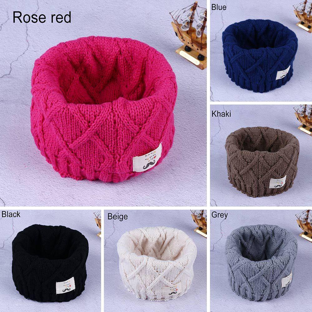 Rowan1 Cô Gái Ấm Cổ o-ring Quấn Khăn Choàng Bé Trai