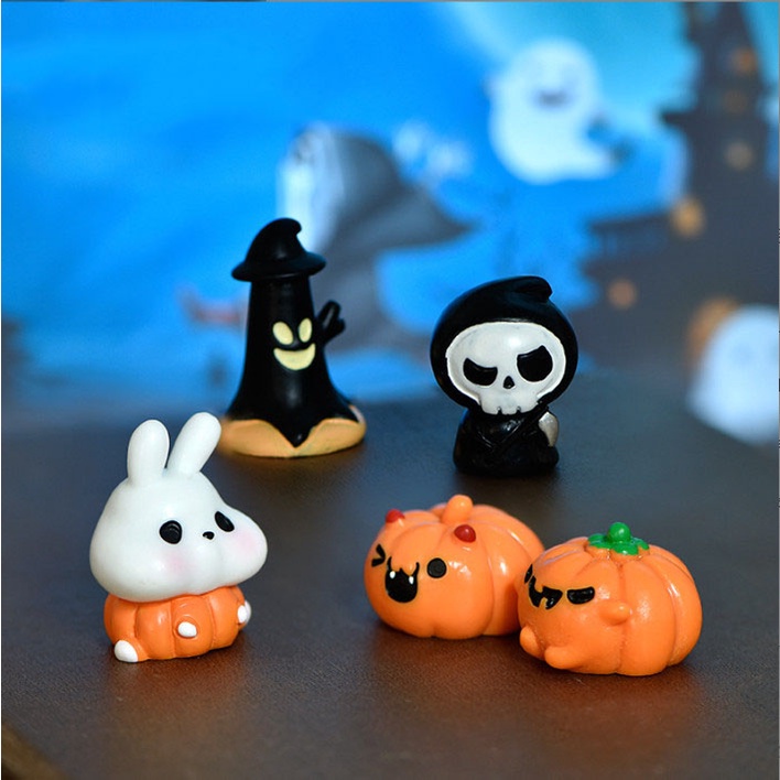Mô hình các nhân vật decor tiểu cảnh halloween, trang trí bàn học
