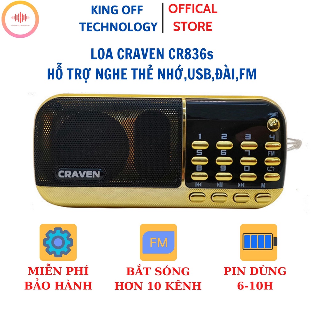 ⚡FREE SHIP⚡ Máy nghe pháp 836s - nghe thẻ nhớ -FM- đọc kinh phật pháp - BH 6 tháng