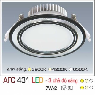 Đèn âm trần downlight anfaco afc 431 led 7w