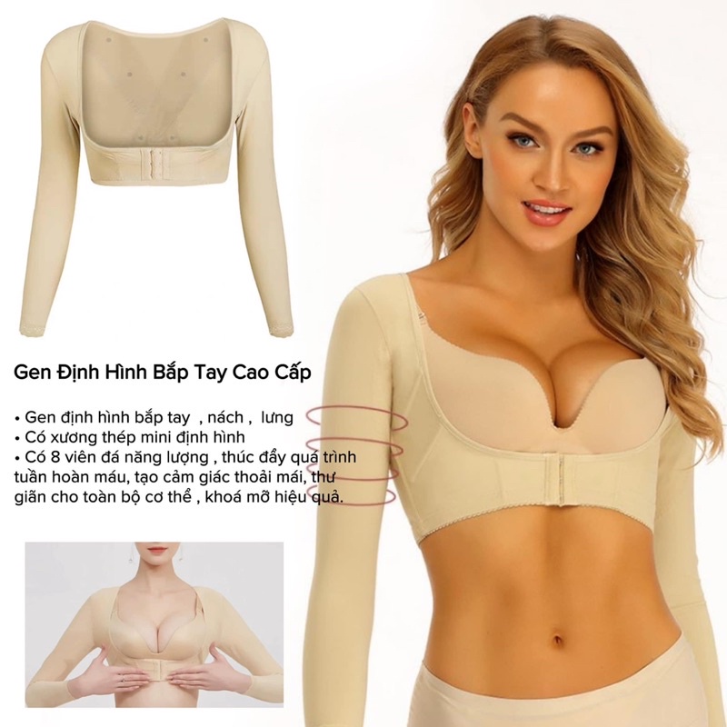 Gen định hình thon gọn bắp tay TOP đặc biệt có xương thép mini và viên đá năng lượng tan mỡ