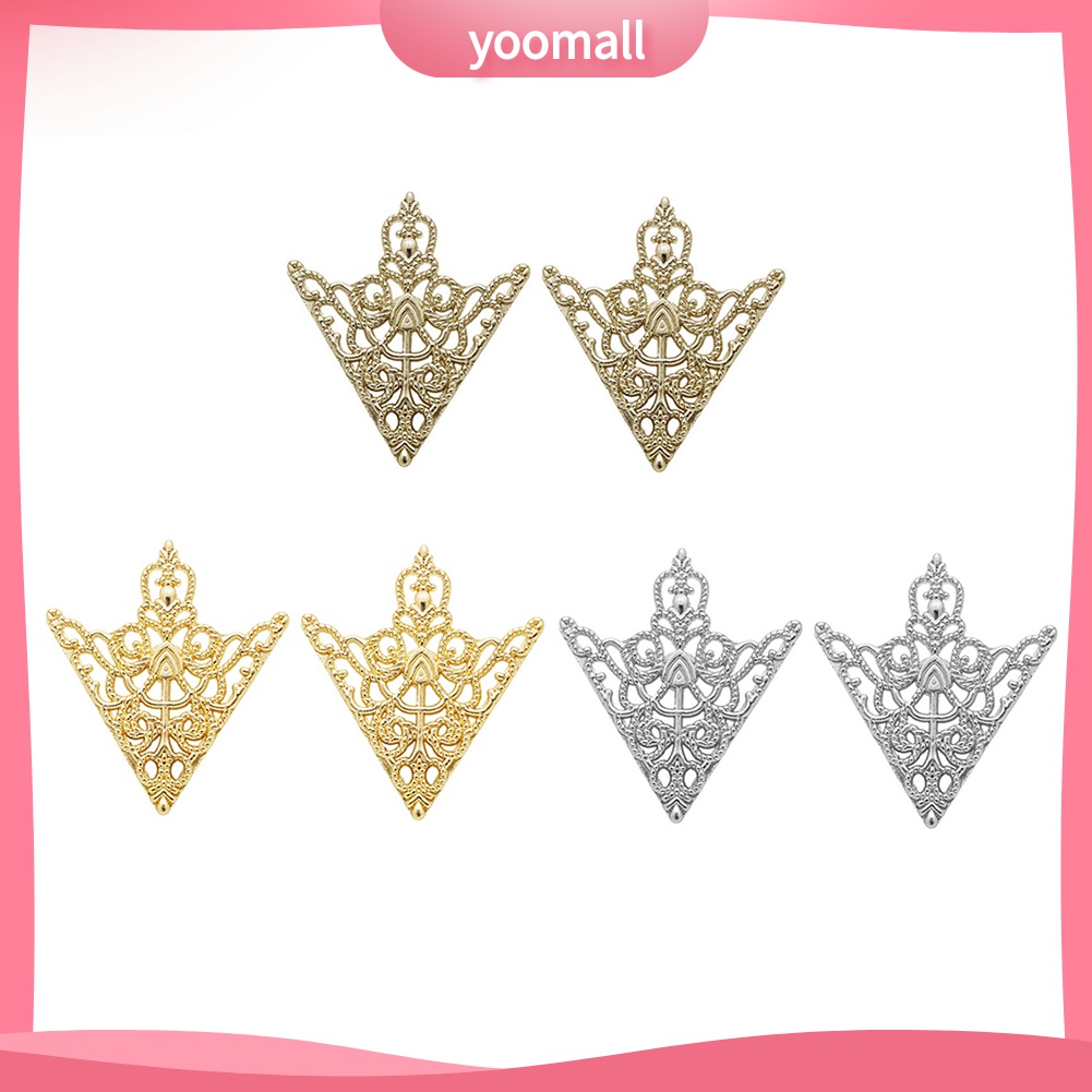 YOML✔1Pair Unisex Fashion Hollow Geometric Flower Brooch Pin Suit Tie Hat Scarf Badge