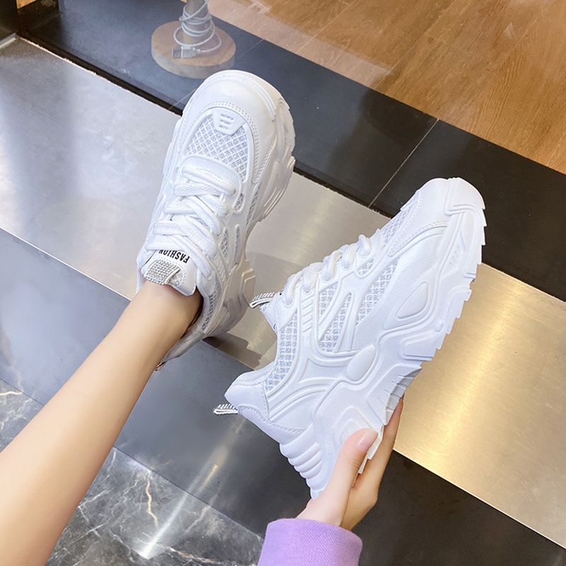 Giày Thể Thao Màu Sắc Đơn Giản Thoải Mái Phong Cách Hàn Quốc Cho Nữ