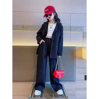Sét vest bé gái size đại hàng QCCC màu đen cá tính Tiệm Bông
