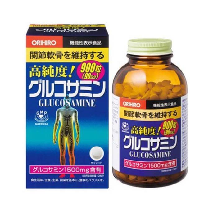 Viên uống bổ sung Glucosamine Orihiro Nhật Bản giảm đau xương khớp 900 viên