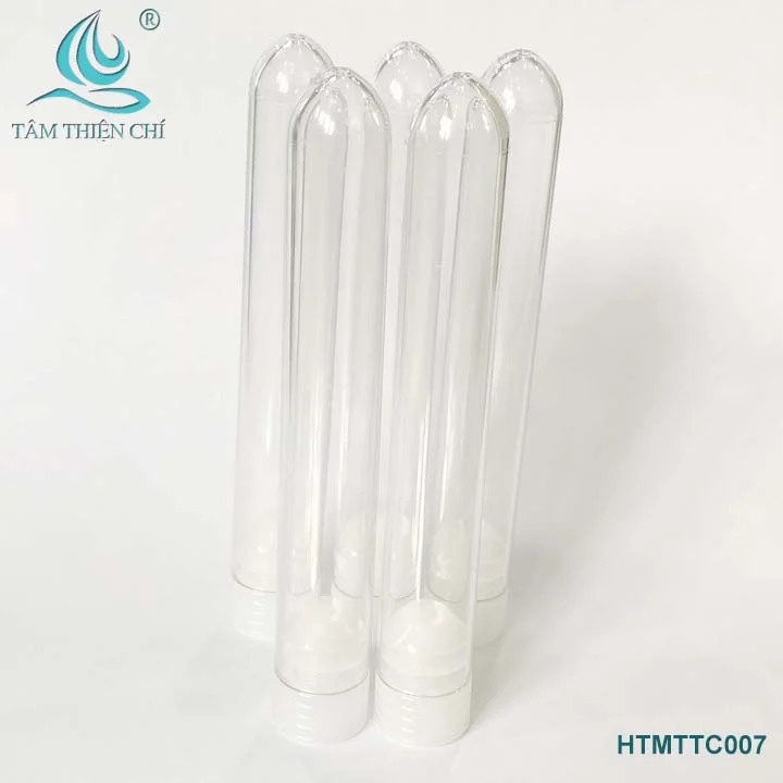 Ống nghiệm PS có nắp không nhãn 10ml Hồng Thiện Mỹ 16x100mm
