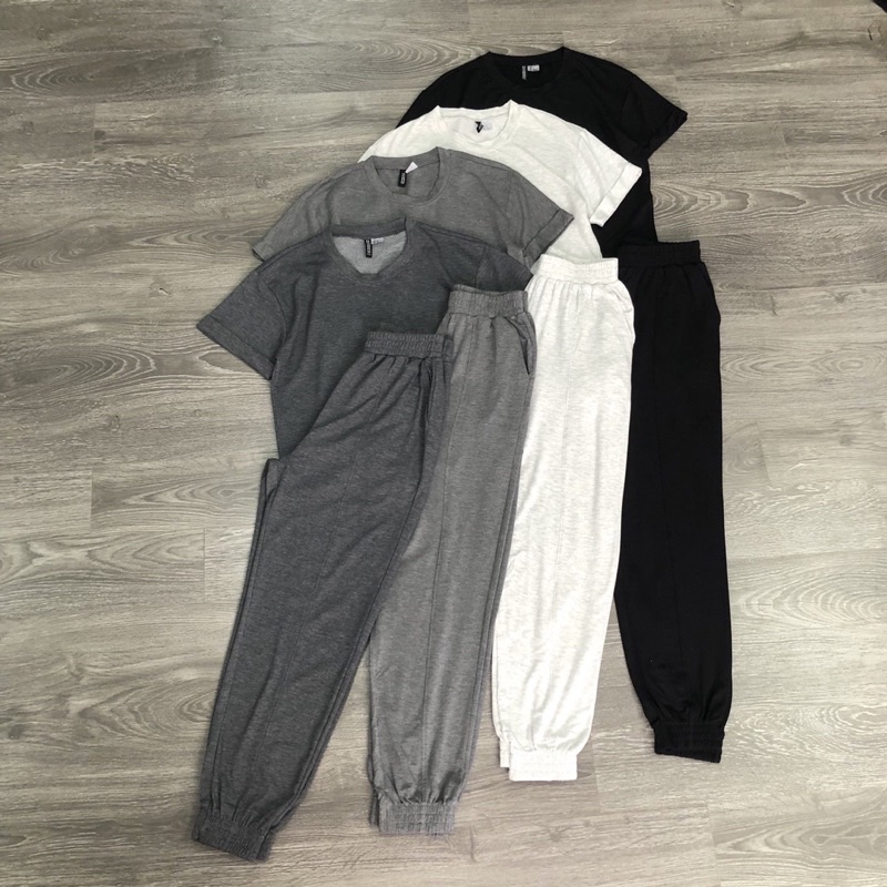 Set Bộ H•M chất da cá mềm jogger(2709)